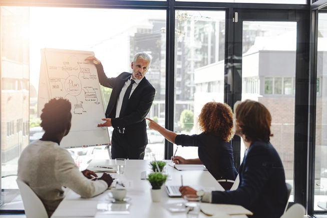 Business partnership meeting