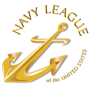 Navy league of the United States with gold anchor