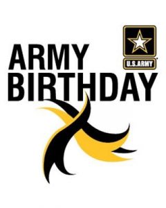 Happy Birthday US Army with Army logo