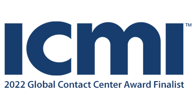 ICMI 2022 Global Contact Center Award Finalist
