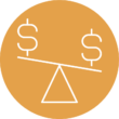 icon representing level annual expenses