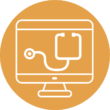 icon representing virtual healthcare