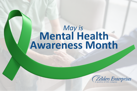 Green Ribbon for Mental Health Awareness